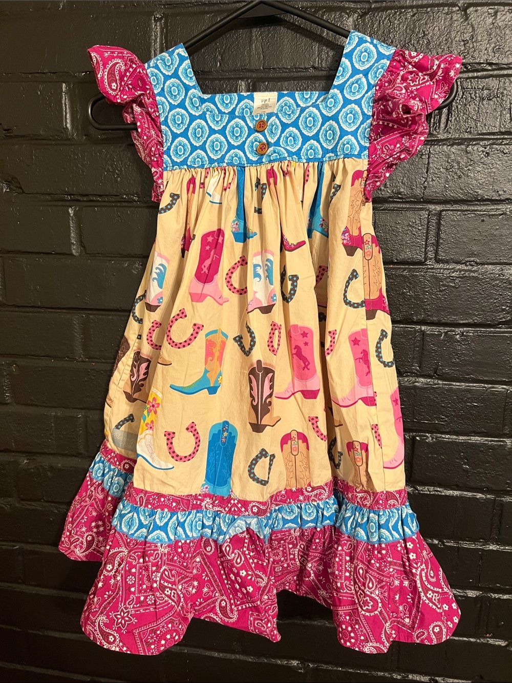 Eleanor Rose Boots and Stripes Harper Dress